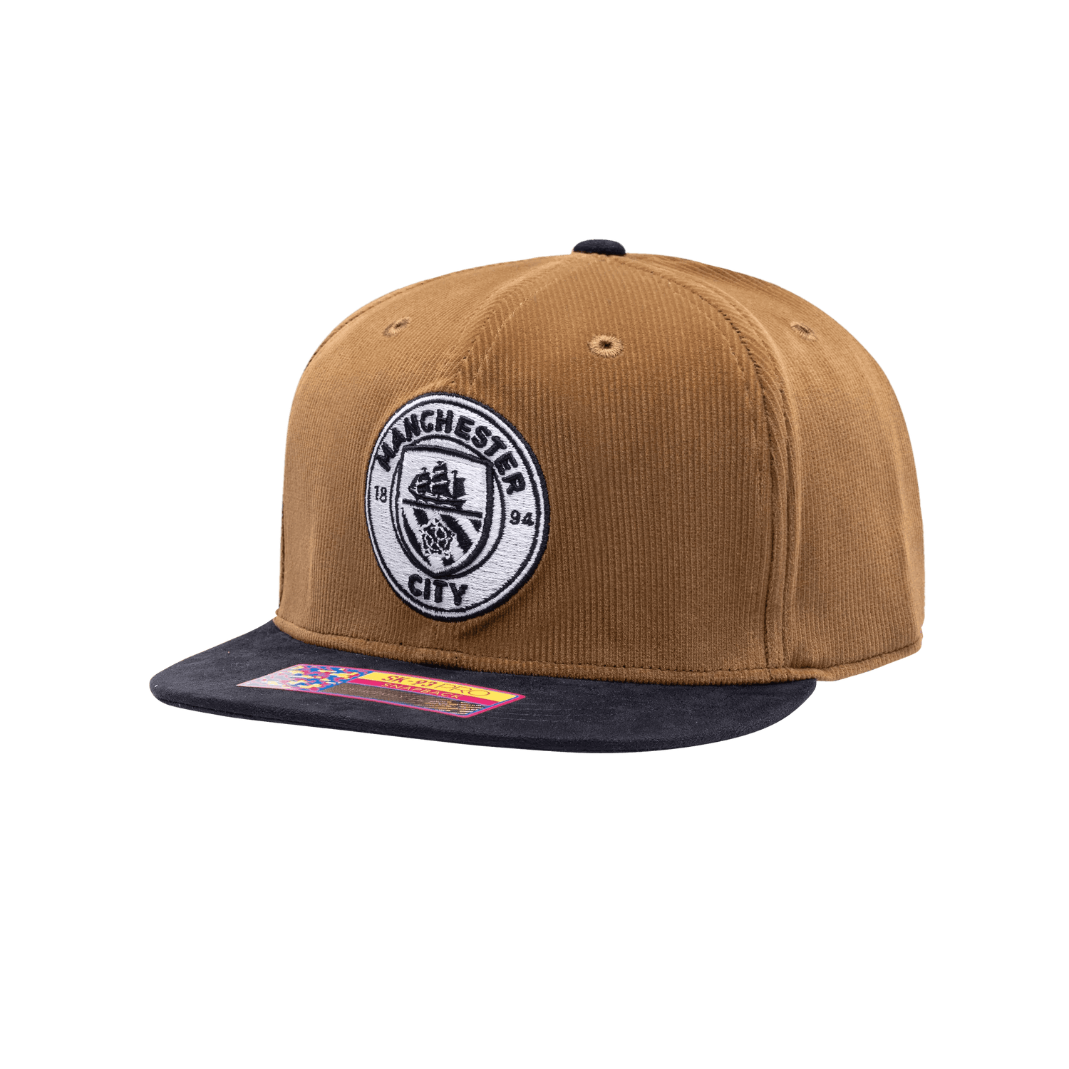 FI Collection Club Manchester City Cognac Snapback Hat (Lateral - Side 1)