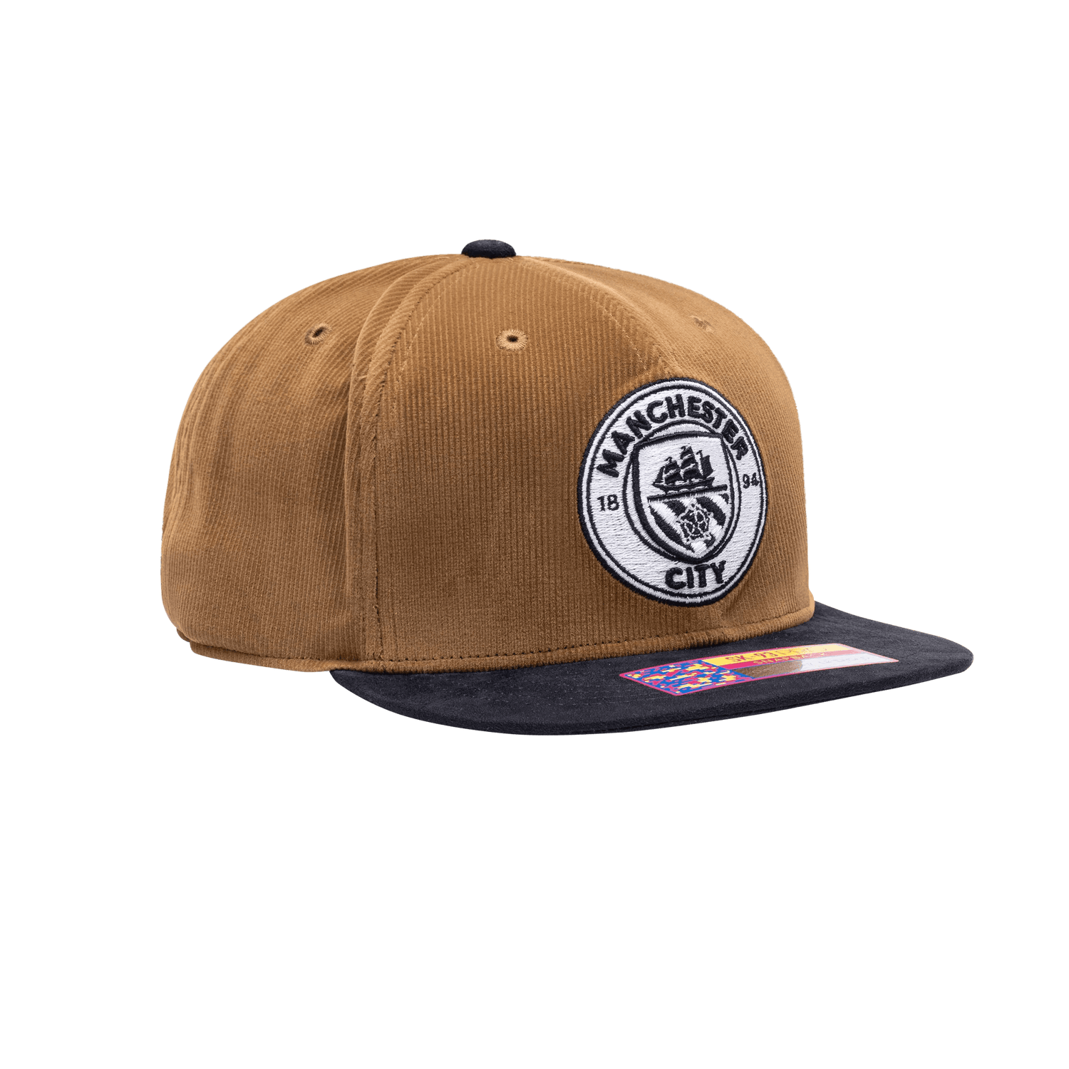 FI Collection Club Manchester City Cognac Snapback Hat (Lateral - Side 2)