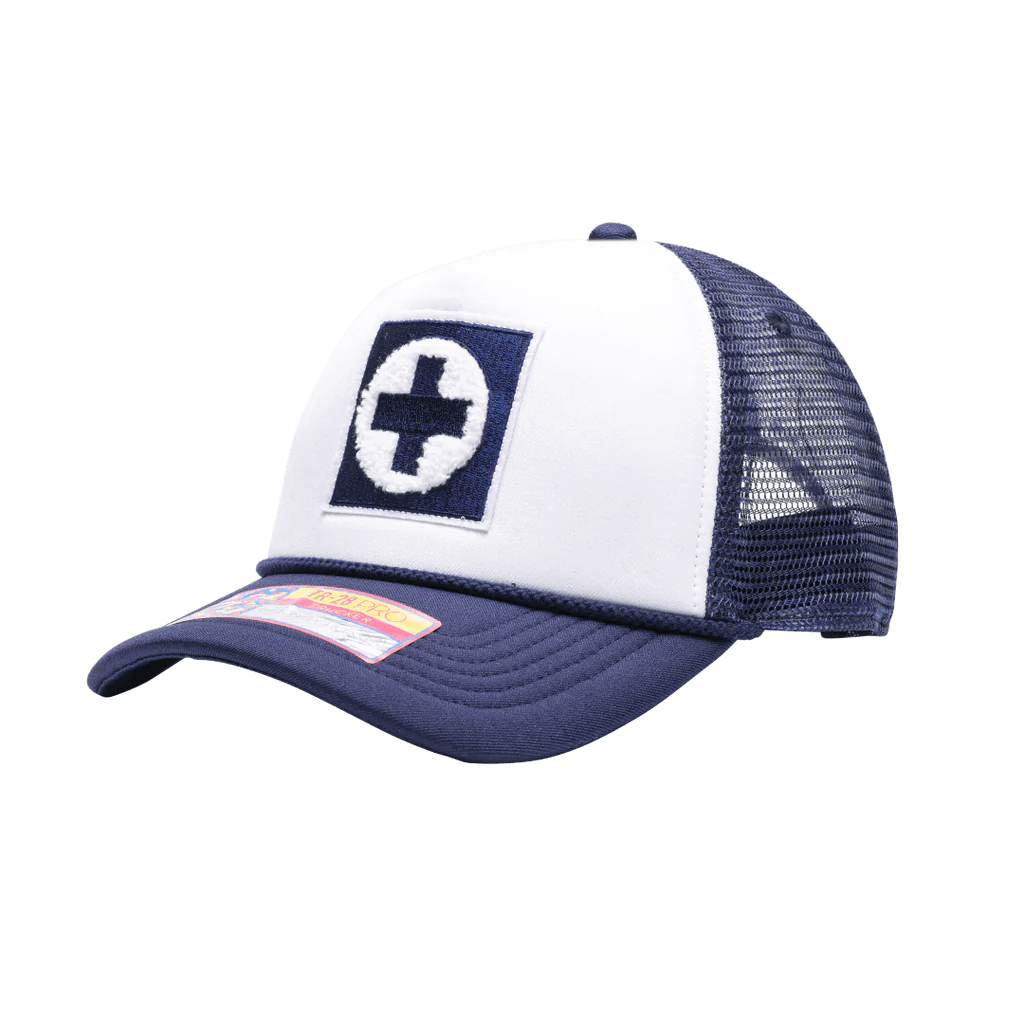 FI Collection Cruz Azul Scout Trucker Hat - Navy-White (Front - Lateral 1)