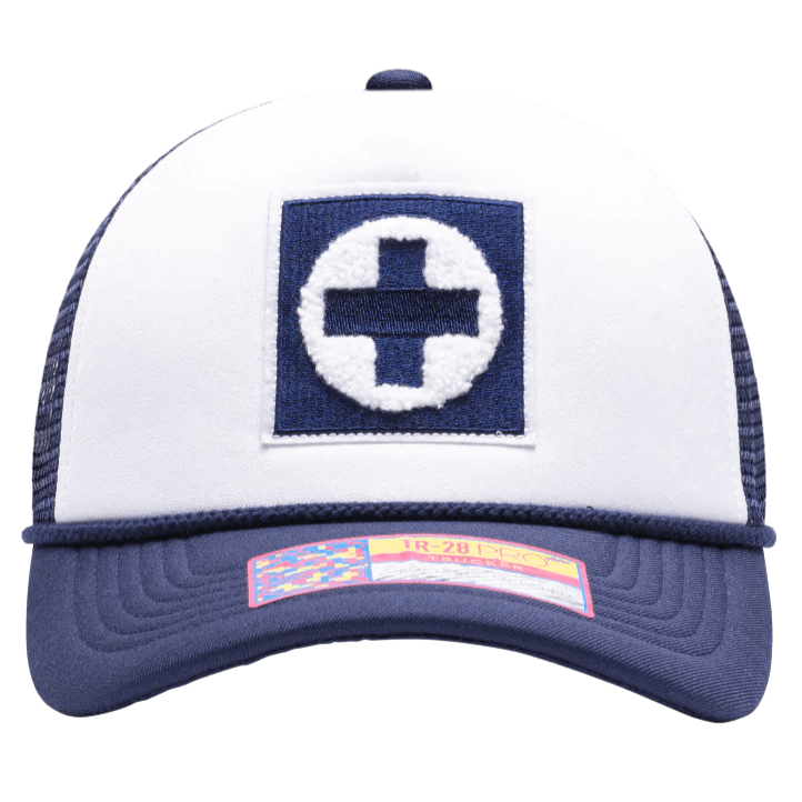 FI Collection Cruz Azul Scout Trucker Hat - Navy-White (Front)