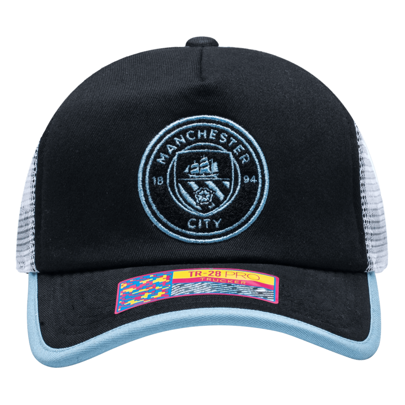 FI Collection Manchester City One8th Strike Trucker Hat (Front)