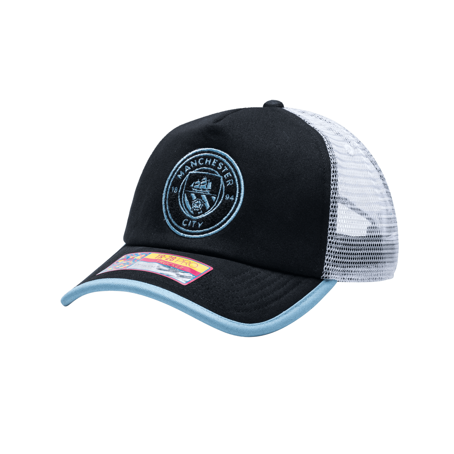 FI Collection Manchester City One8th Strike Trucker Hat (Lateral - Side 1)