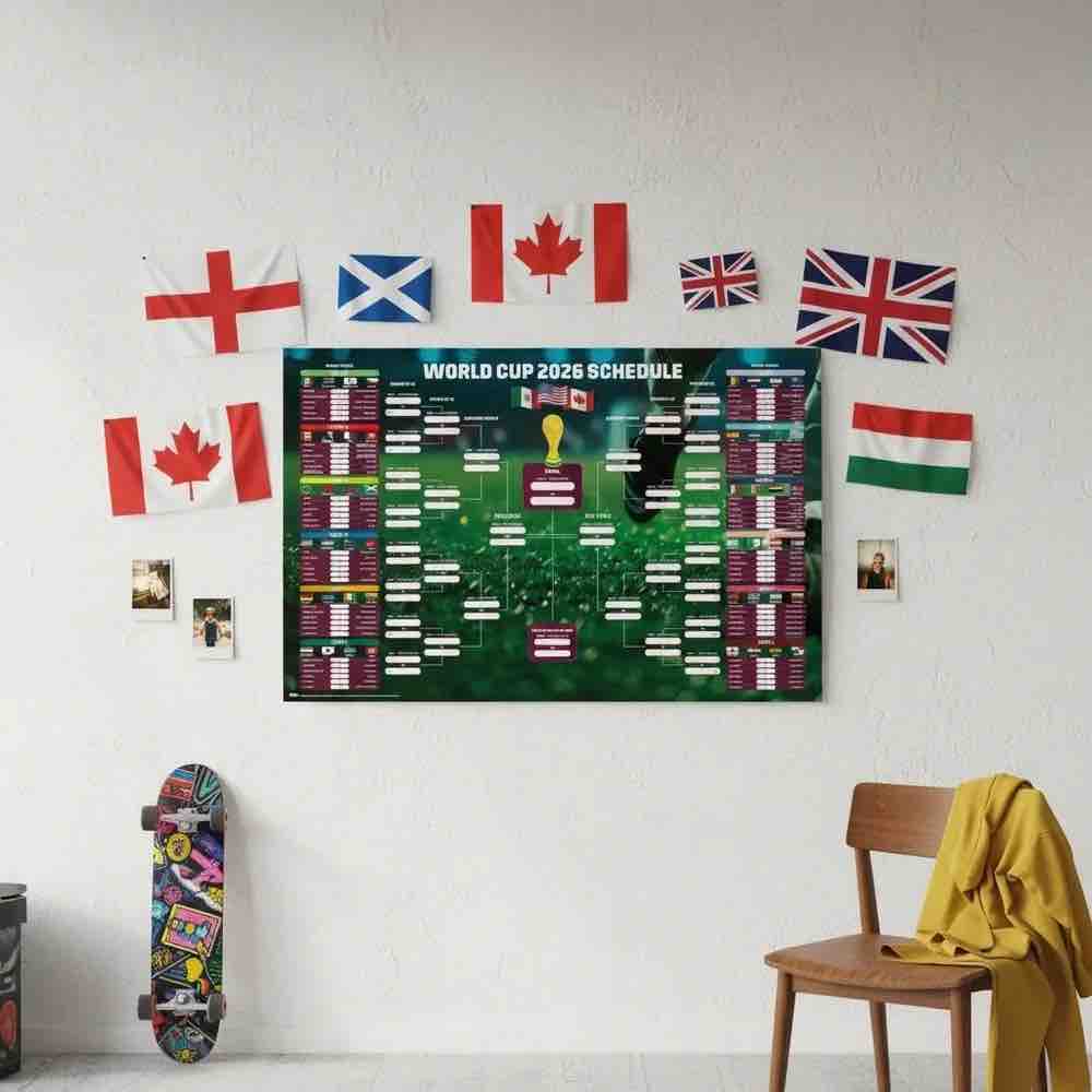 FIFA 2026 World Cup Match Bracket Poster (Model 1)