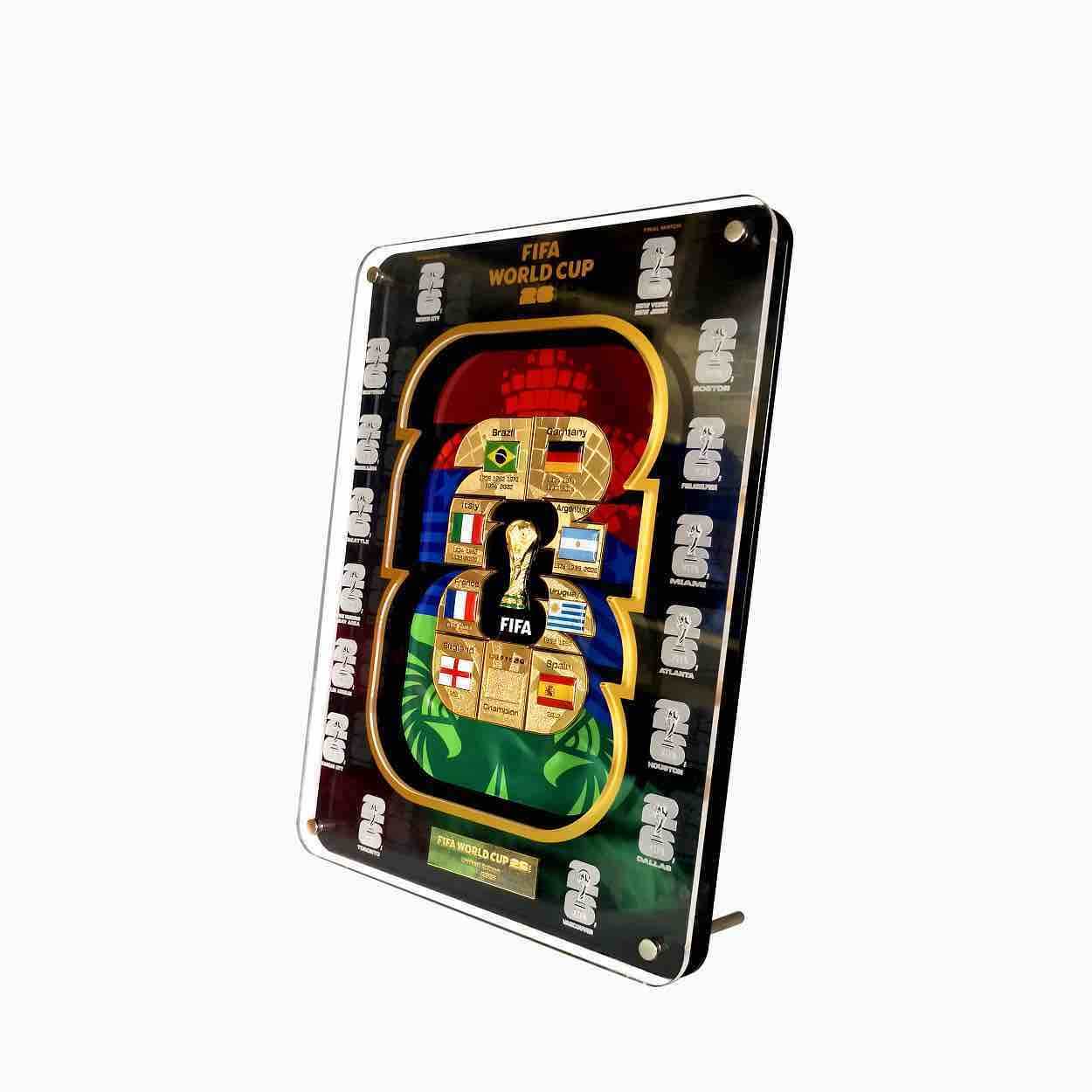 FIFA World Champion Pin Collection Set (DIY Champion Flag) (Case - Lateral Front 1)