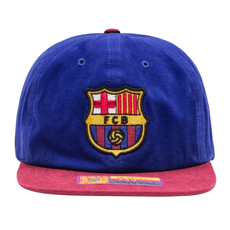 Fan Ink Collection Barcelona Swingman Snapback Hat (Front)