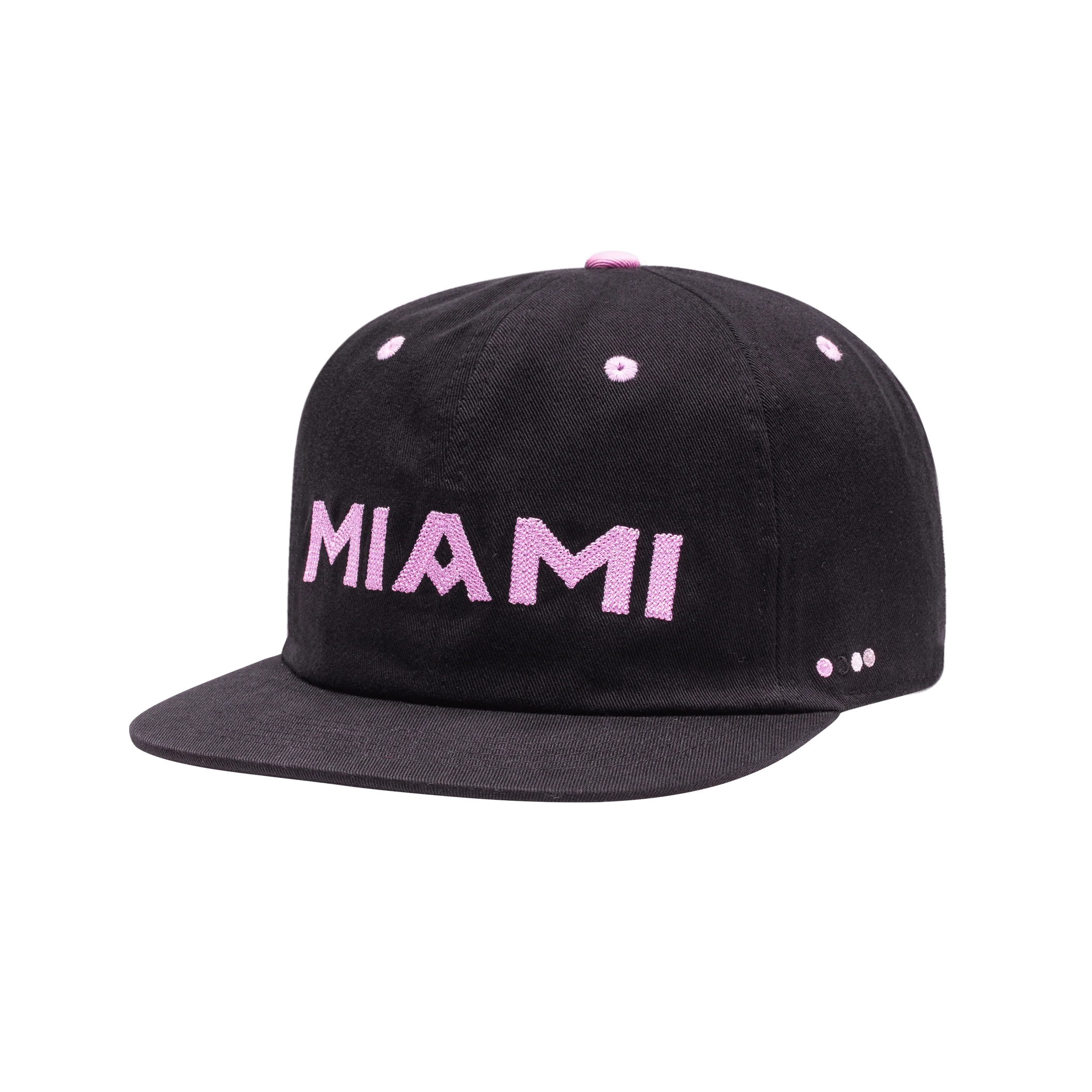 Fan Ink Collection Inter Miami Bankroll City Snapback Hat (Lateral - Front 1)