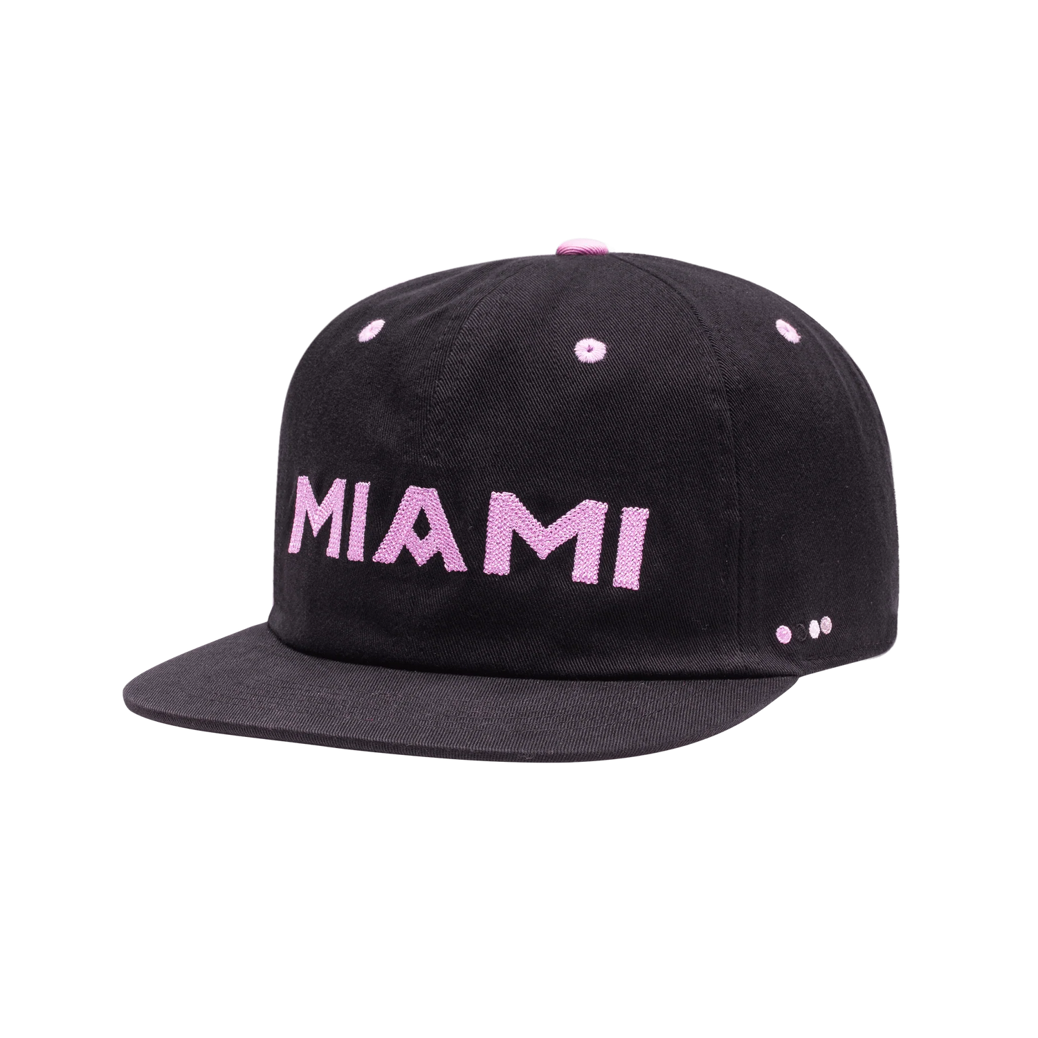 Fan Ink Collection Inter Miami Bankroll City Snapback Hat (Lateral - Front 1)
