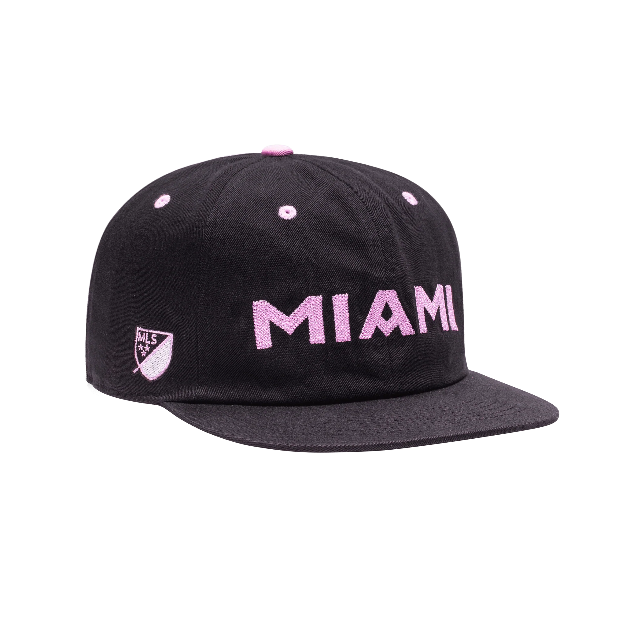 Fan Ink Collection Inter Miami Bankroll City Snapback Hat (Lateral - Front 2)