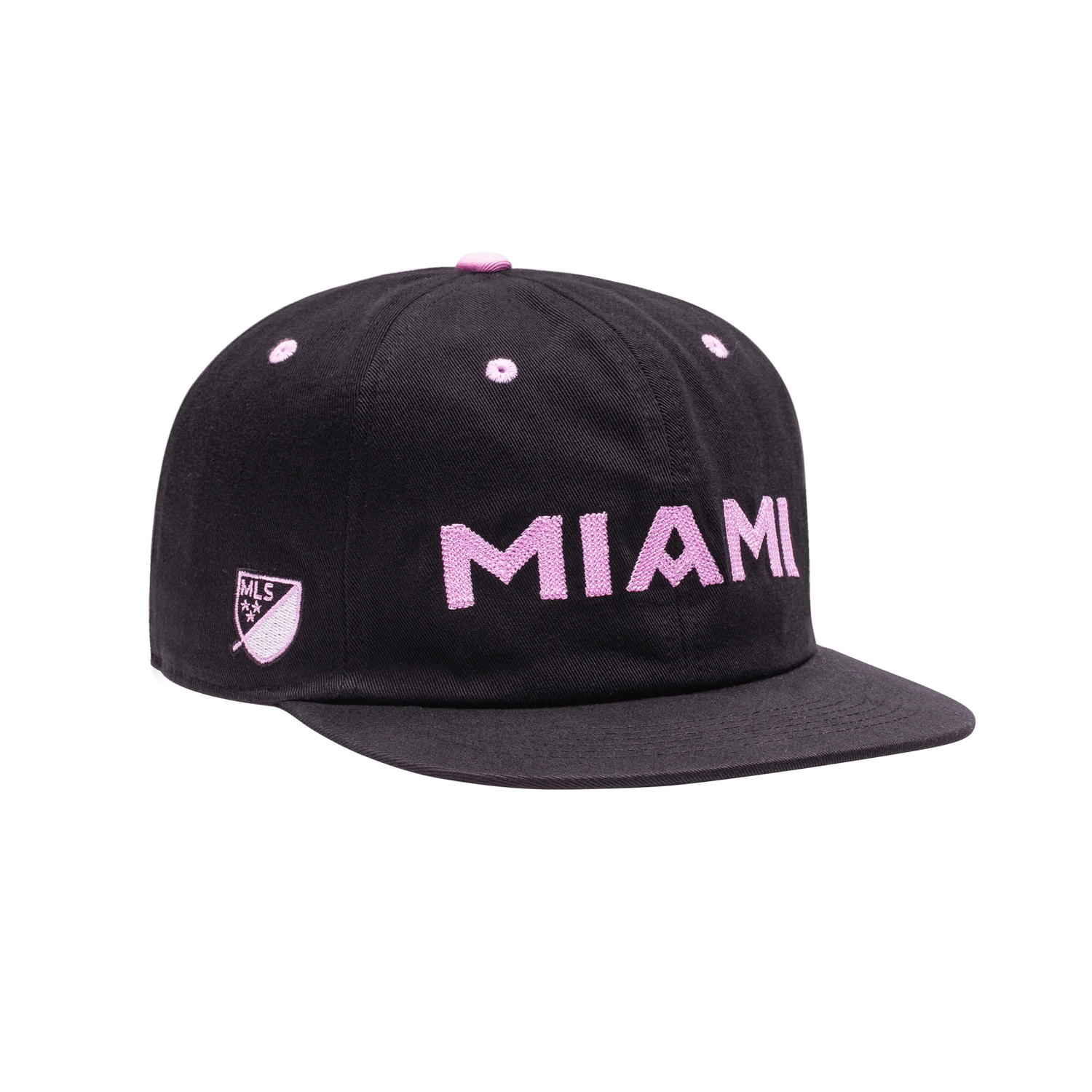 Fan Ink Collection Inter Miami Bankroll City Snapback Hat (Lateral - Front 2)