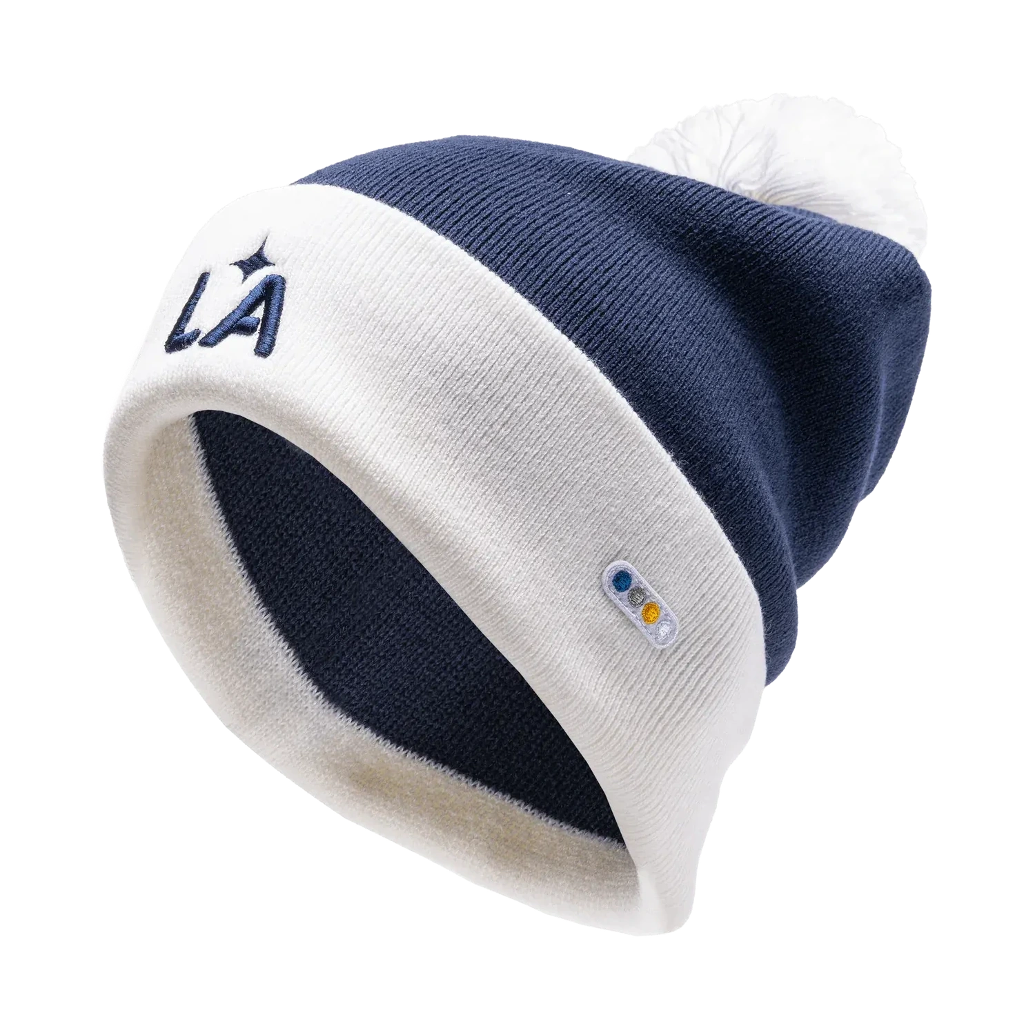 Fan Ink Collection LA Galaxy Uptown Shore Beanie (Lateral - Front)