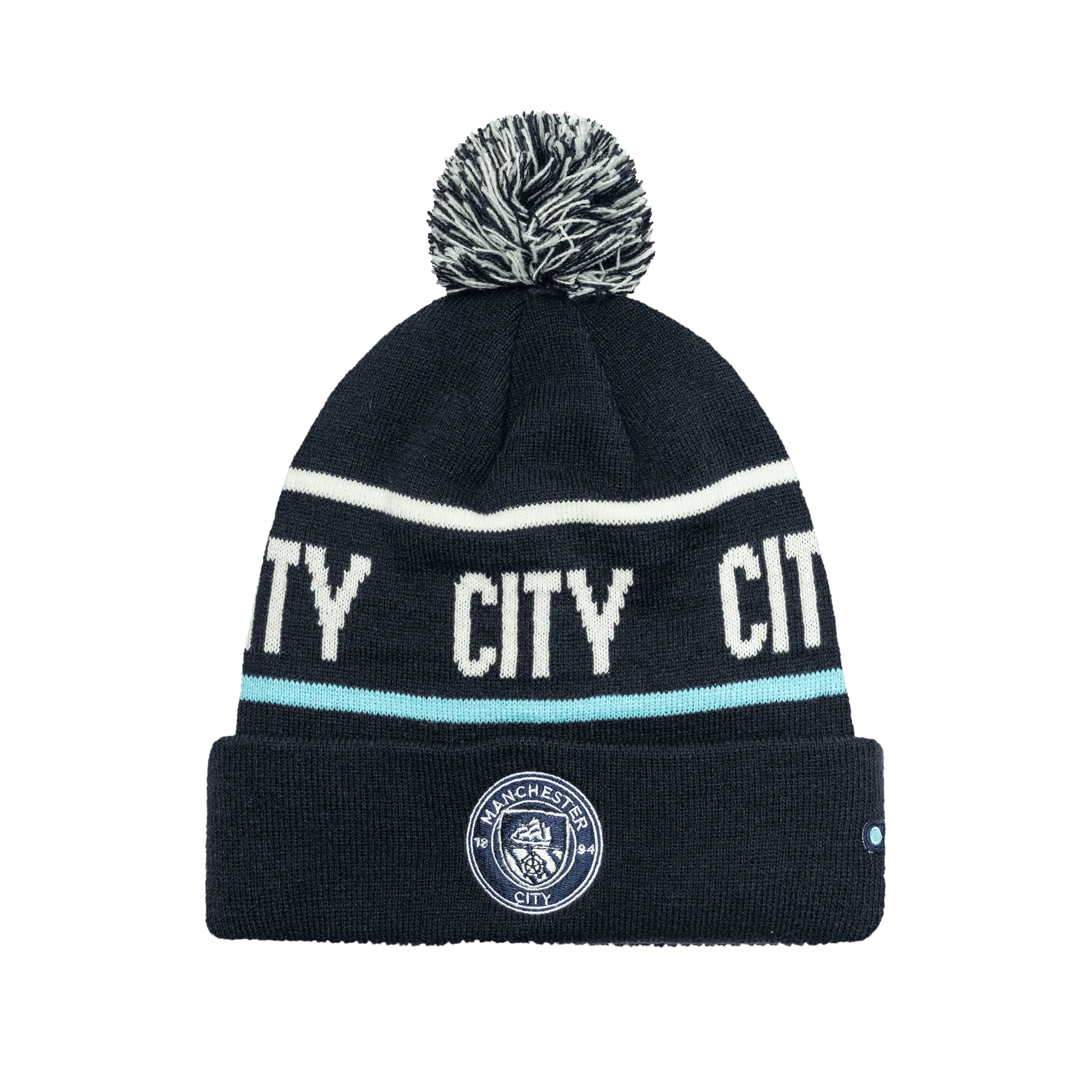 Fan Ink Collection Manchester City Beyond The Noise Beanie (Front)