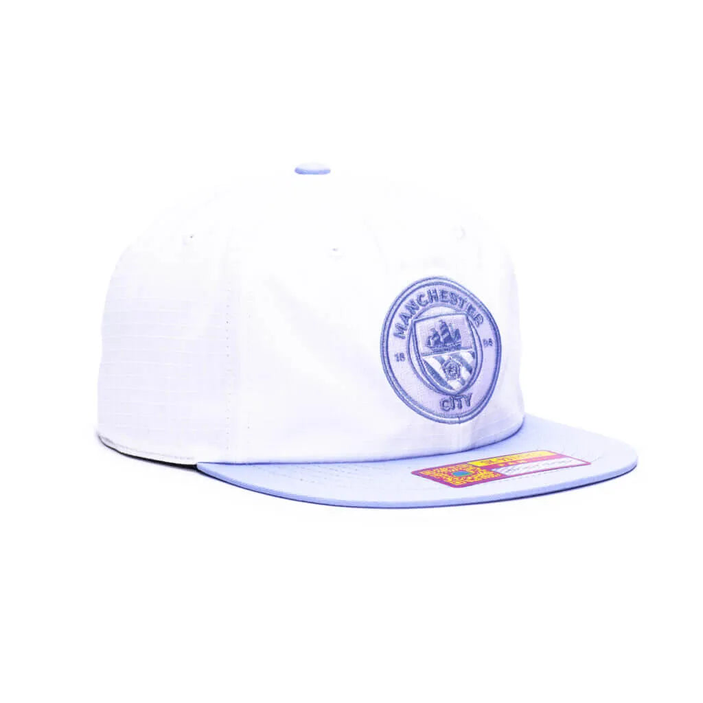 Fan Ink Collection Manchester City Swingman Wax Snapback Hat (Lateral - Side 2)