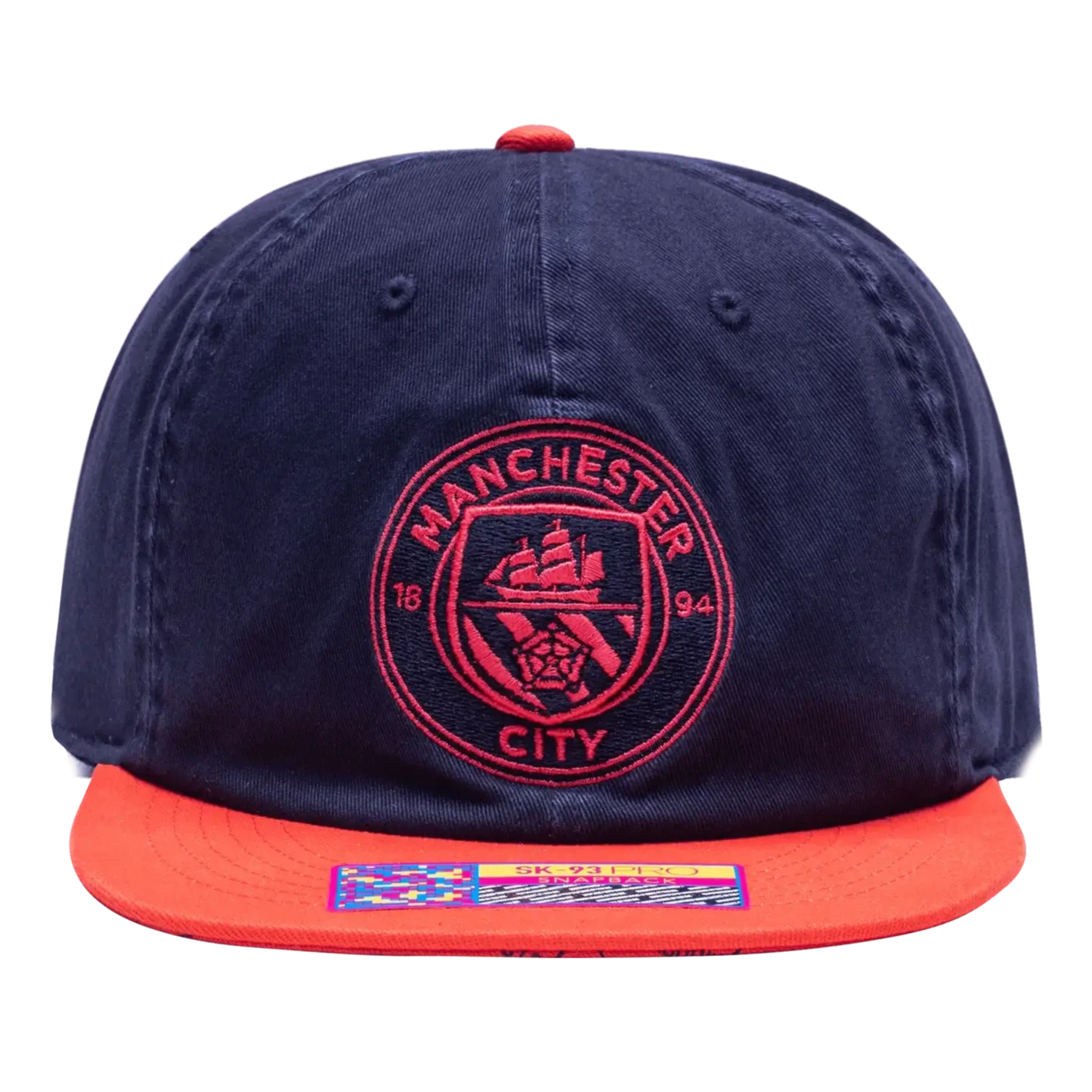 Fan Ink Collection Manchester City Wander Snapback Hat (Front)