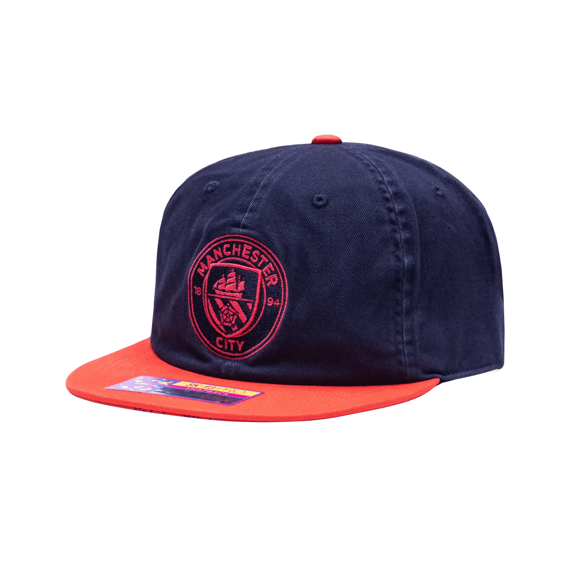 Fan Ink Collection Manchester City Wander Snapback Hat (Lateral - Side 1)