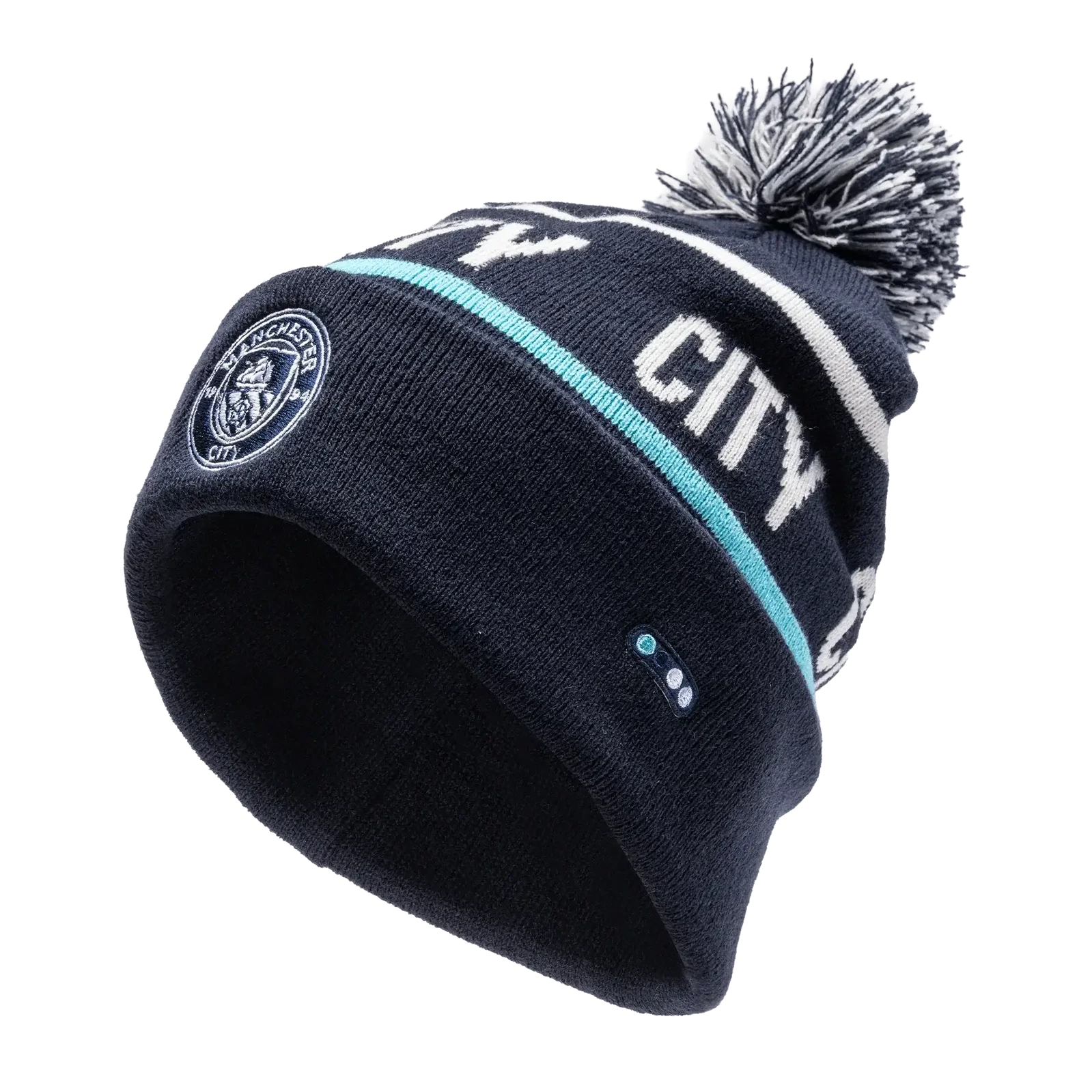 Fan Ink Collection Manchester City Beyond The Noise Beanie (Lateral - Front)