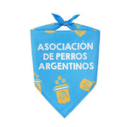 Floofball Argentina Dog Bandana Blue (Tied)