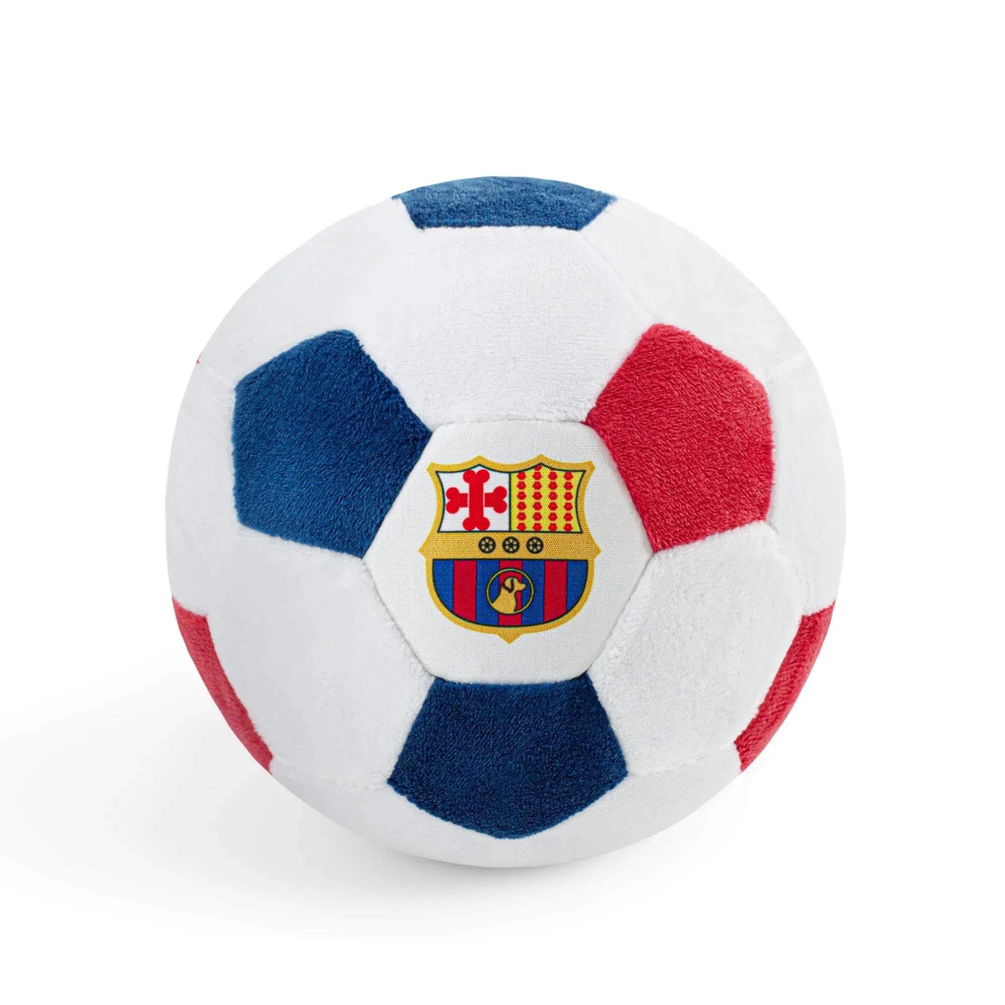 Floofball Barkcelona Plush Soccer Ball - Dog Toy (Front)
