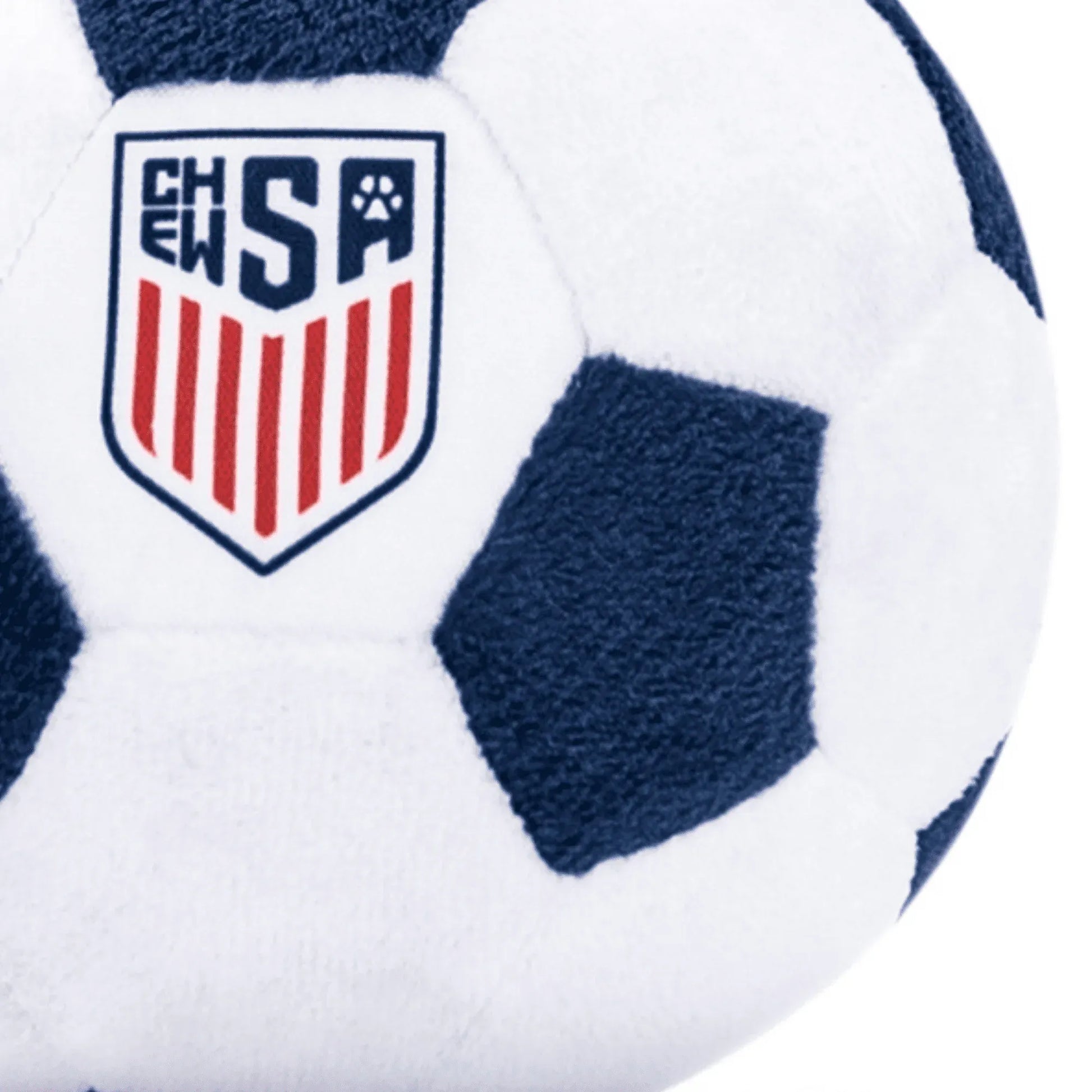 Floofball ChewSA Plush Soccer Ball  Dog Toy (Detail 1)