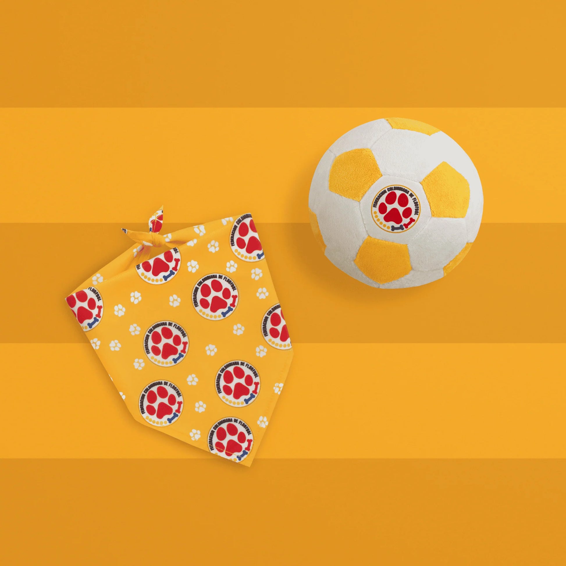 Floofball Colombia Plush Soccer Ball - Dog Toy (Promo)