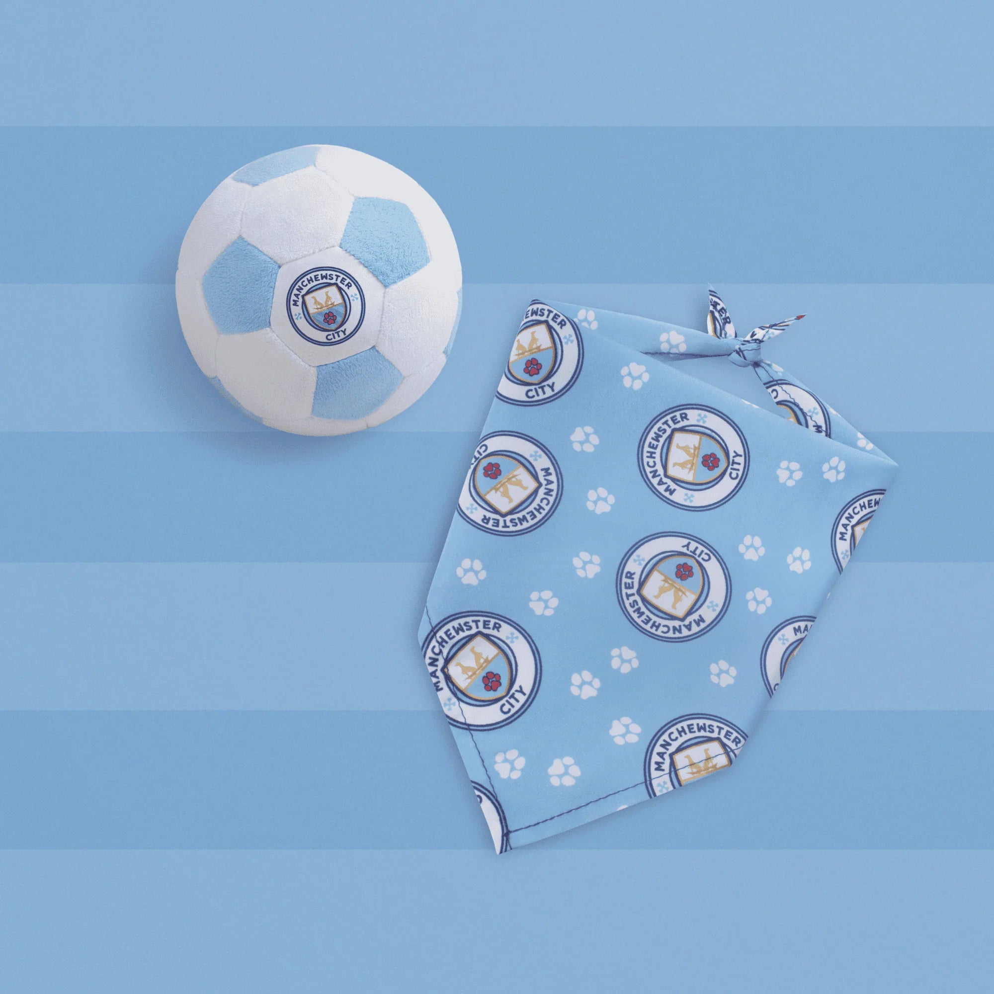 Floofball Manchewster City Dog Bandana (Promo)