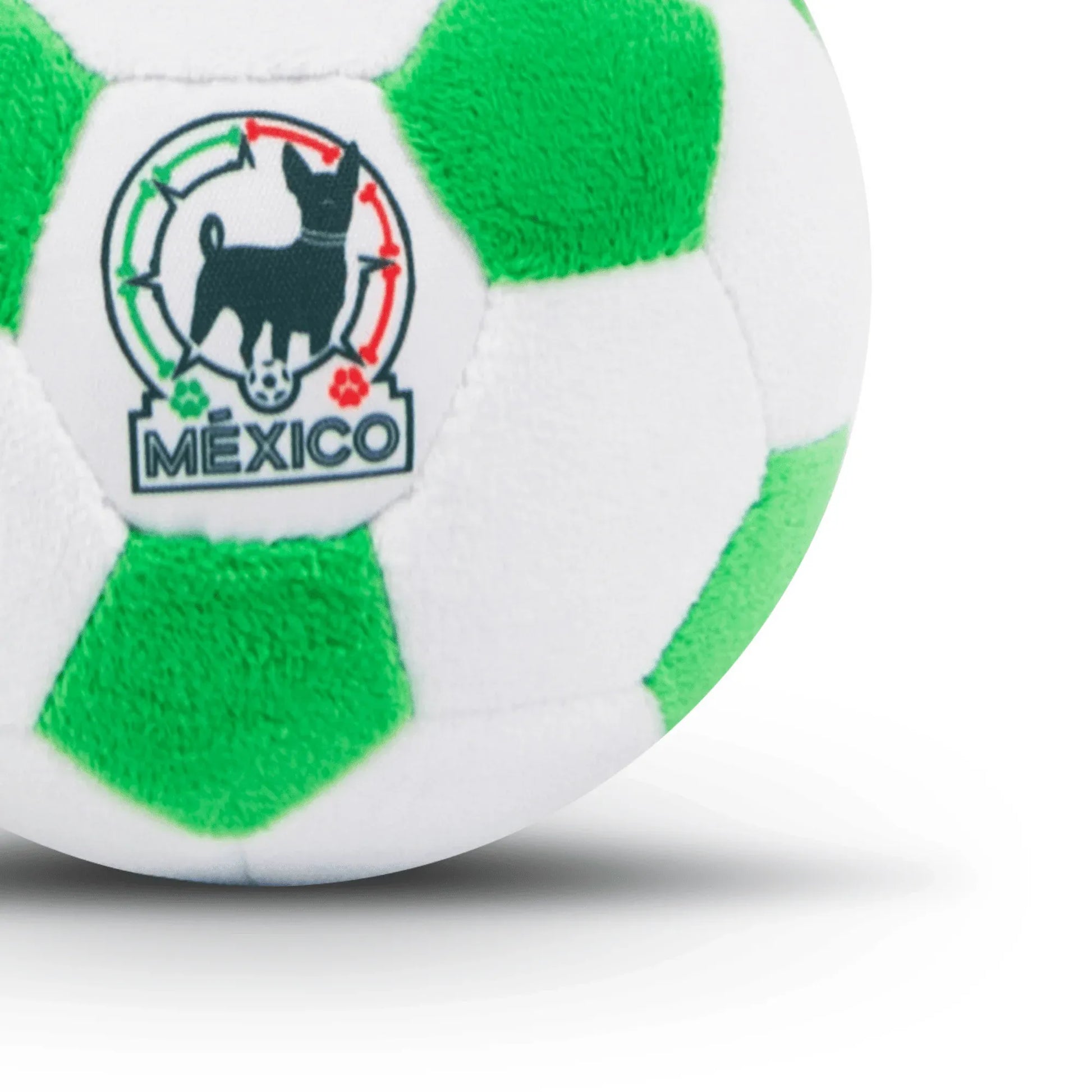 Floofball Mexico Plush Soccer Ball - Dog Toy (Detail 1)