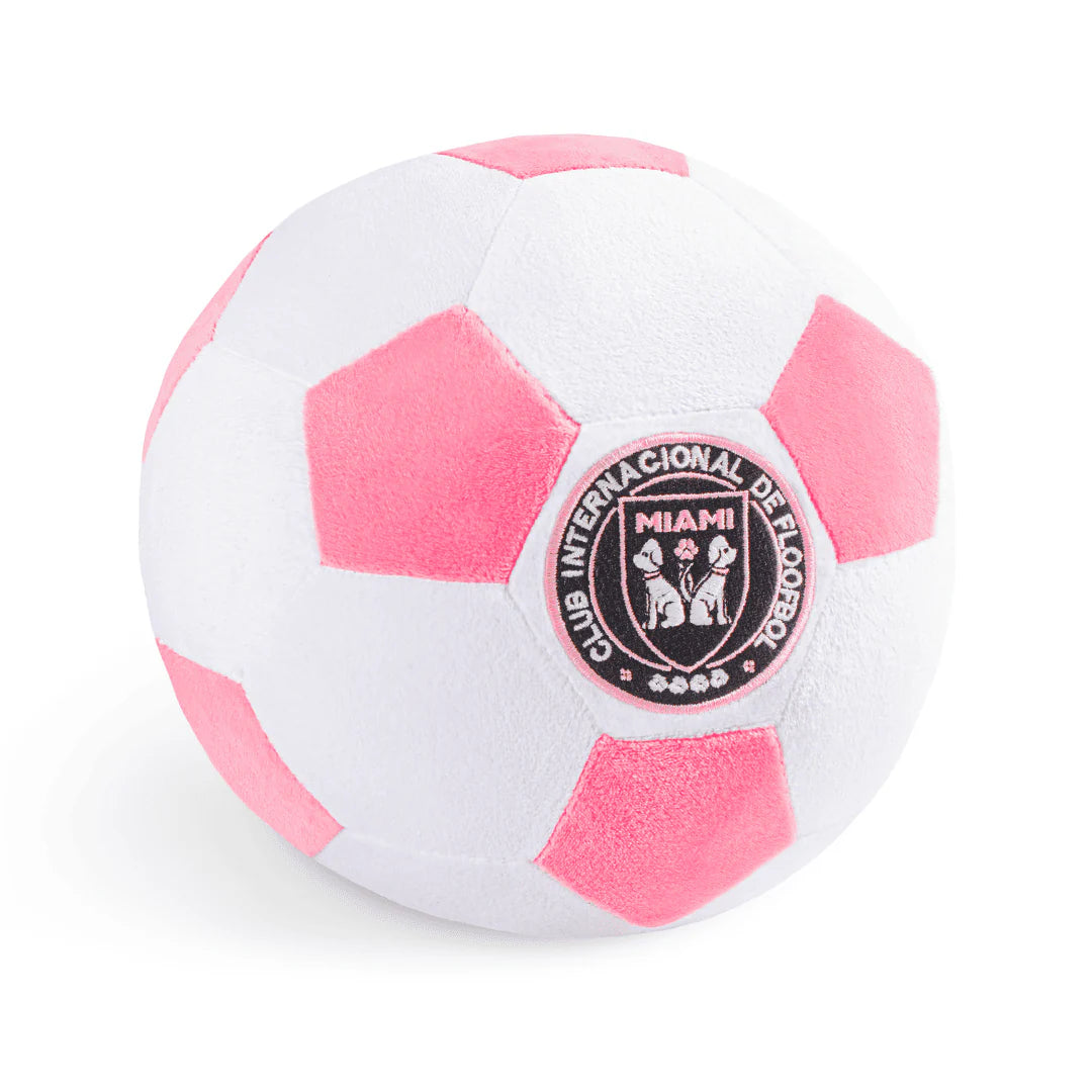 Floofball Miami Plush Large (7.5"x7.5") Soccer Ball - Dog Toy (Back)