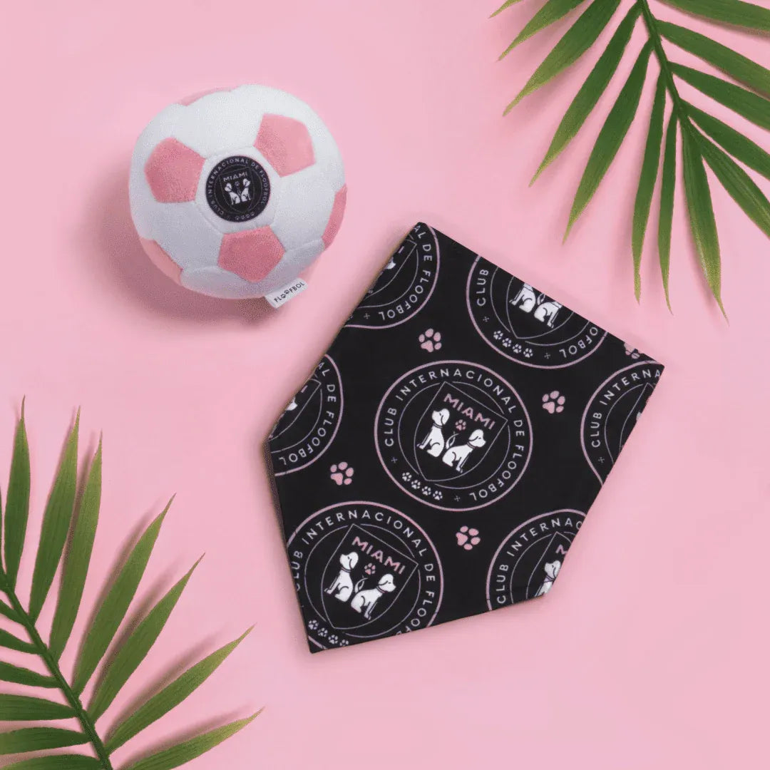 Floofball Miami Plush Large (7.5"x7.5") Soccer Ball - Dog Toy (Promo)
