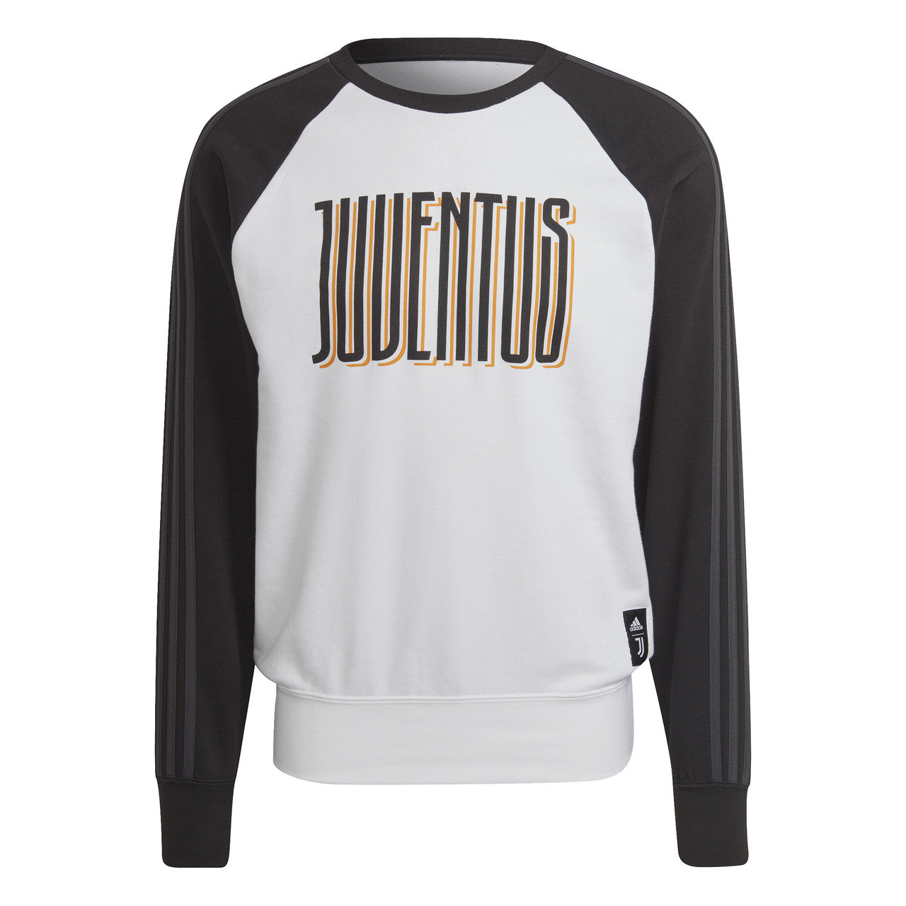 adidas 2021-22 Juventus Graphic Crewneck Sweater - White-Black-Orange