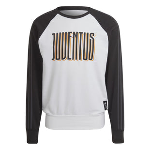 adidas 2021-22 Juventus Graphic Crewneck Sweater - White-Black-Orange