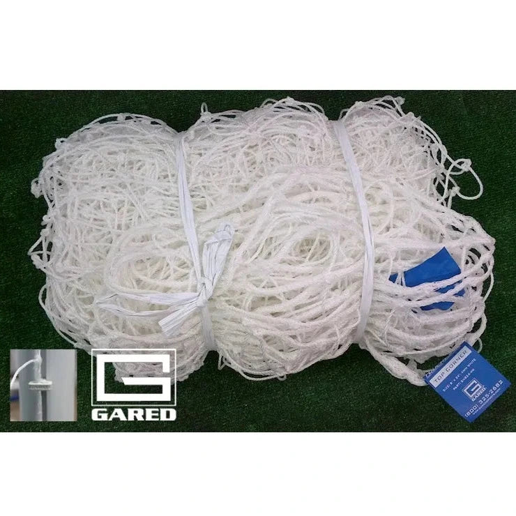 Gared Touchline® 6' x 12' Soccer Net, 3 MM White (Tied)