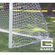 Gared Touchline® Premium 8' x 24' Soccer Net, 4 MM White (Side)