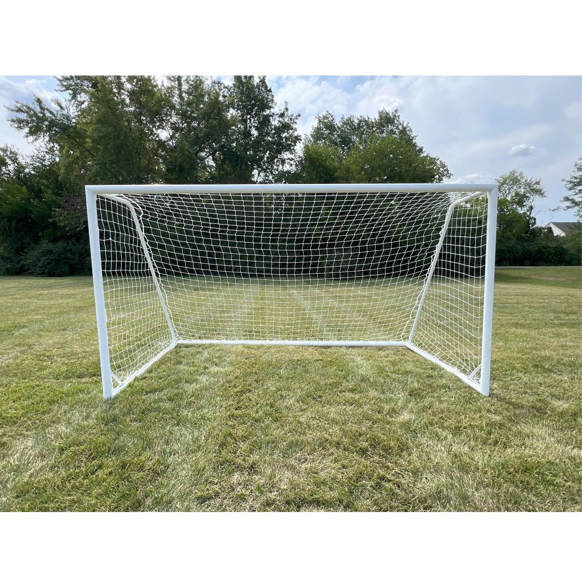 Gared Touchline® Striker 3_ Round-Frame Aluminum Soccer Goal, 8' x 24' (Front)