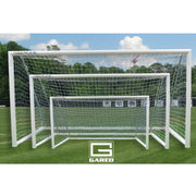 Gared Touchline® Striker Round-Frame Aluminum Soccer Goal, 6' x 12' (Front - Sizes)