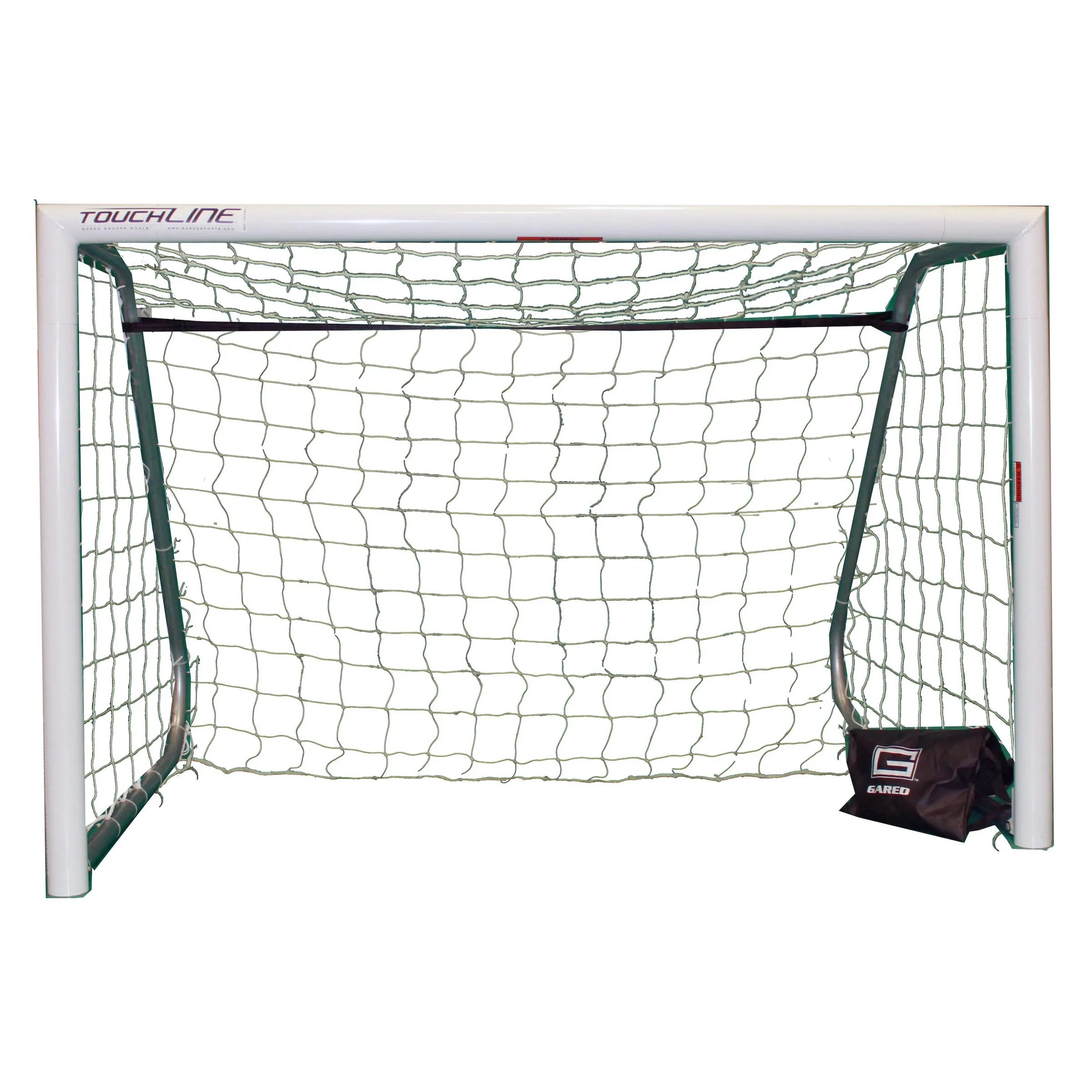 Gared White Recreational Soccer Goal, 6-1/2' x 18' (Front)