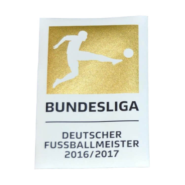 German Bundesliga 2016 17 Champion Gold Patch (Front)