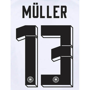 Germany 2024 25 Home Muller #13 Jersey Name Set (Back)