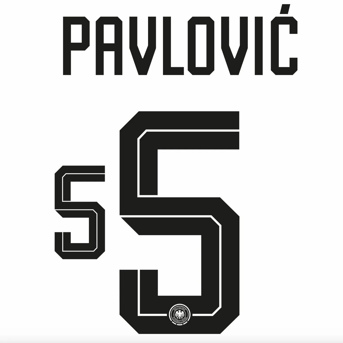 Germany 2026- Home PAVLOVIC #5 Official Name Set