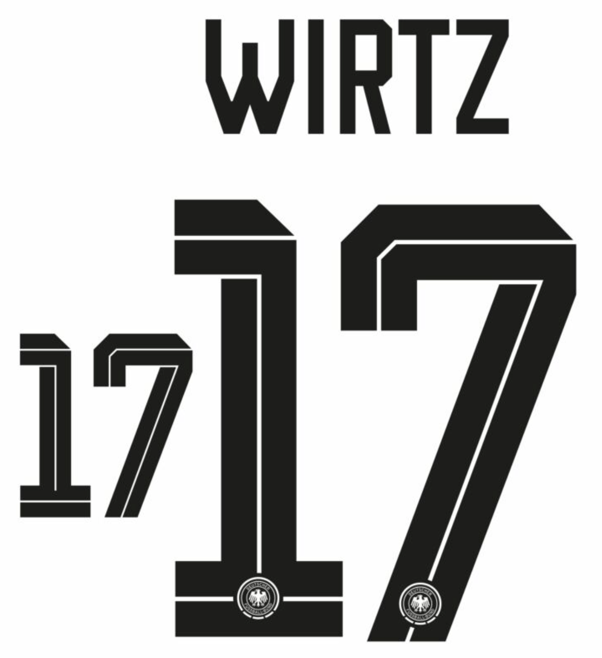 Germany 2026- Home WIRTZ #17 Official Name Set
