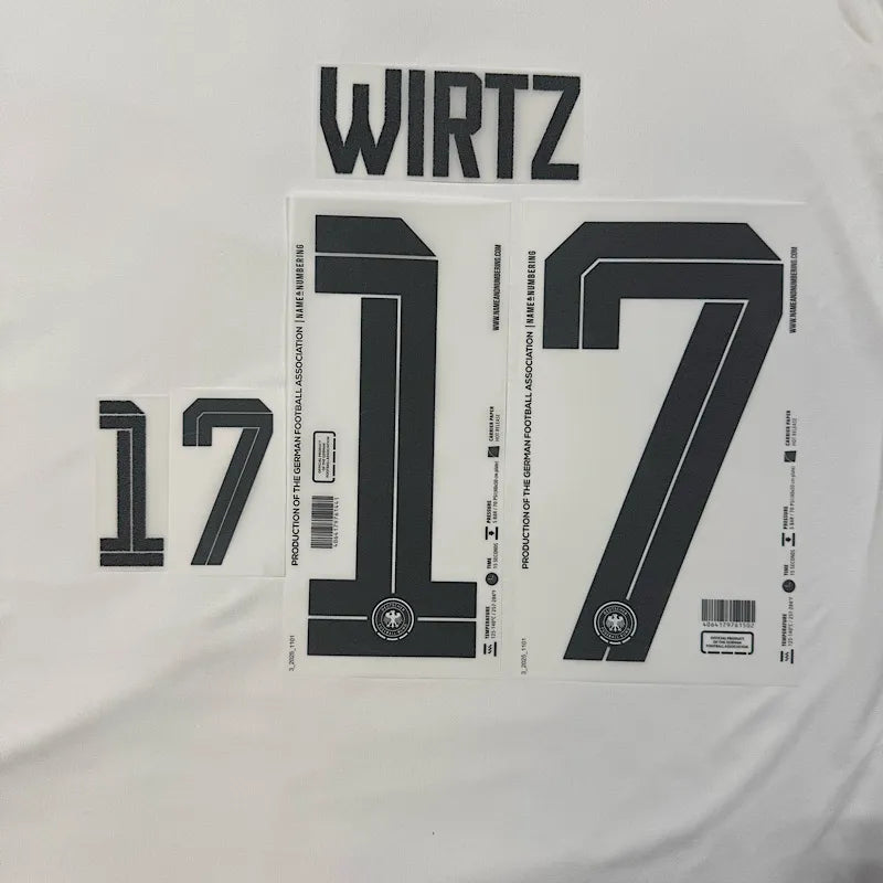 Germany 2026- Home WIRTZ #17 Youth Official Name Set