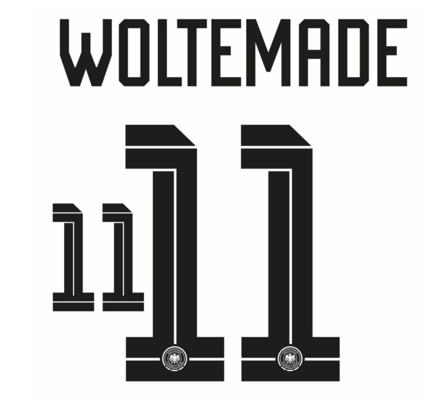 Germany 2026- Home WOLTEMADE #11 Official Name Set