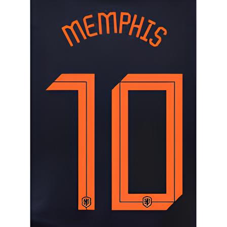Holland 2020/21 Away Memphis #10 Jersey Name Set