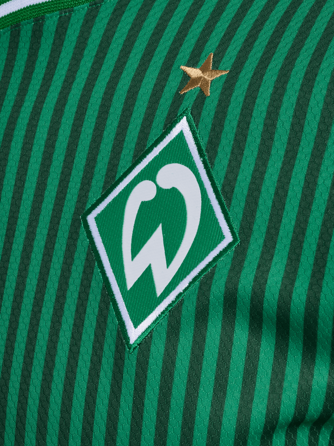 Hummel 2023-24 SV Werder Bremer Men's Stadium Home Jersey (Detail 2)