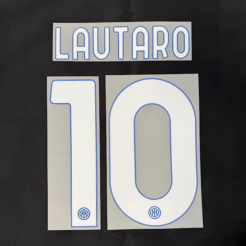 Inter Milan 2023/24 Home LAUTARO #10 Official Jersey Name Set