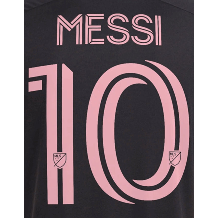 Inter Miami 2023- Away Messi #10 Youth Jersey Name Set (Back)