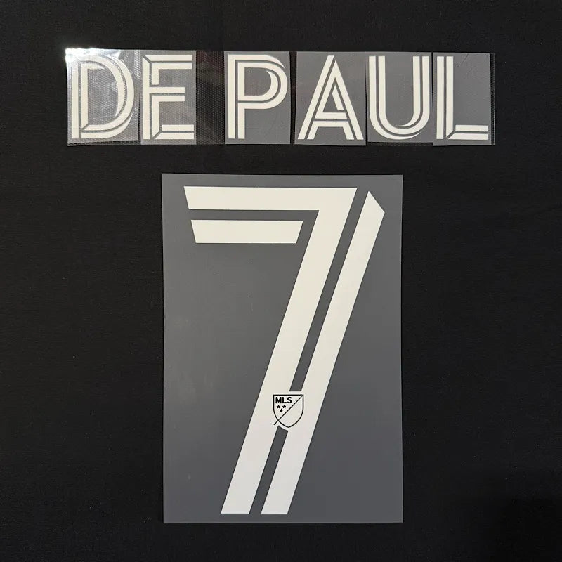 Inter Miami 2025-Third De Paul #7 Jersey Name Set