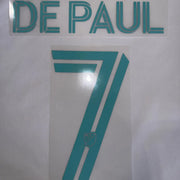 Inter Miami 2026- Third DE PAUL #7 Jersey Name Set