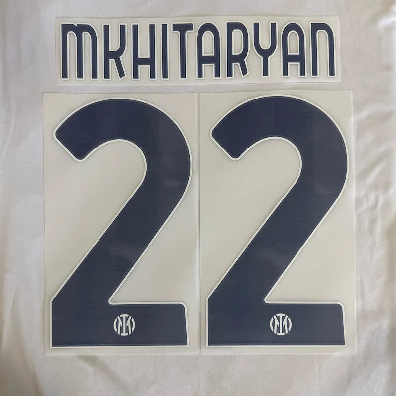 Inter Milan 2026/27 Away MKHITARYAN #22 Official Name Set
