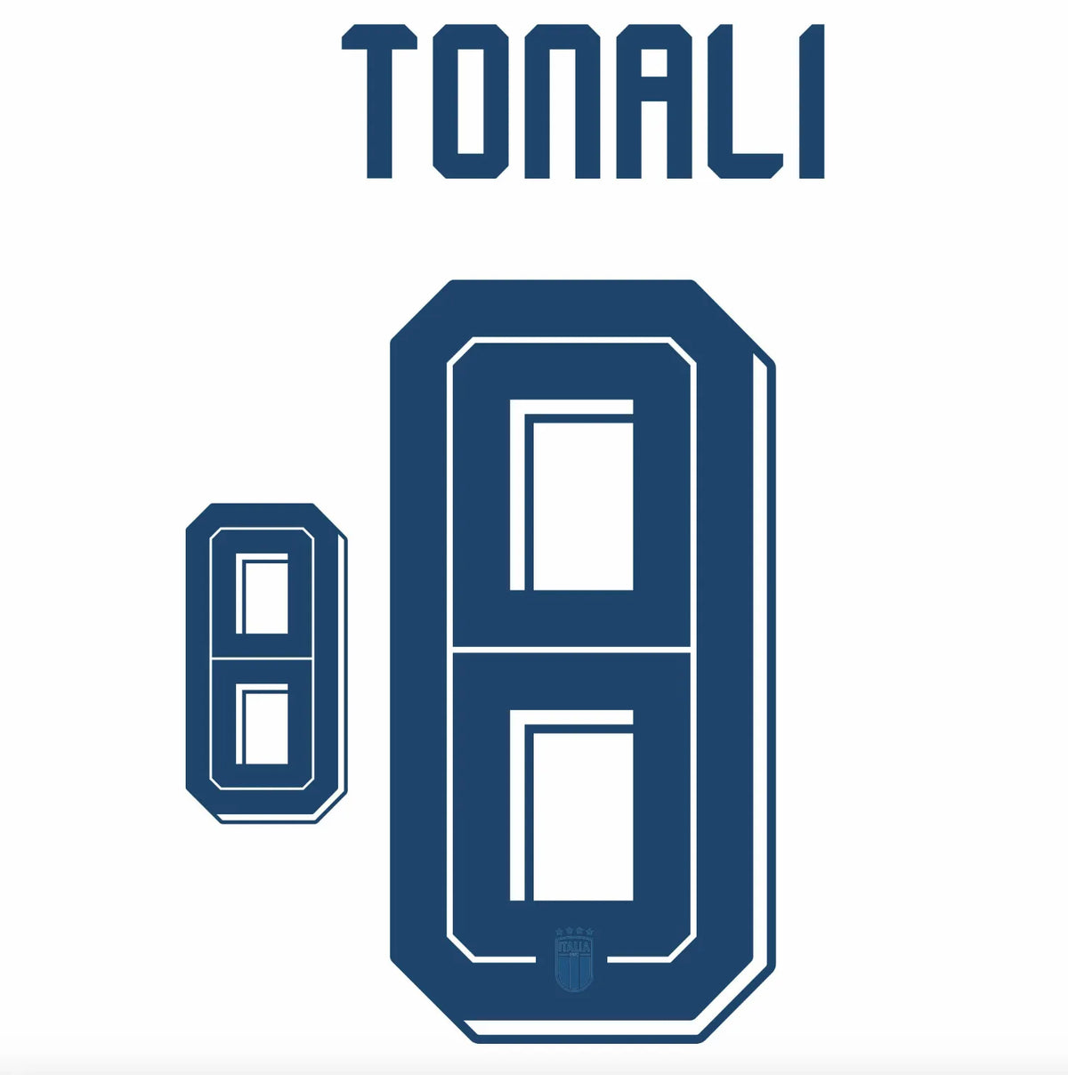 Italy 2026 Away TONALI #8 Official Name Set