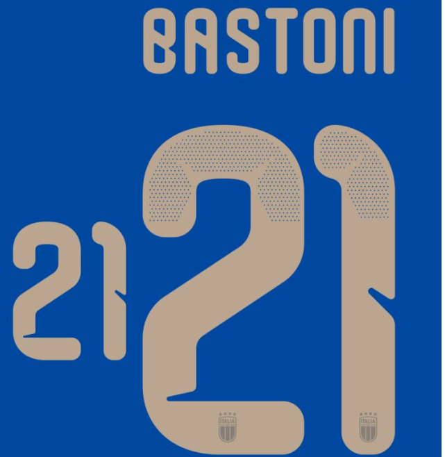 Italy 2026 Home BASTONI #21 Official Name Set
