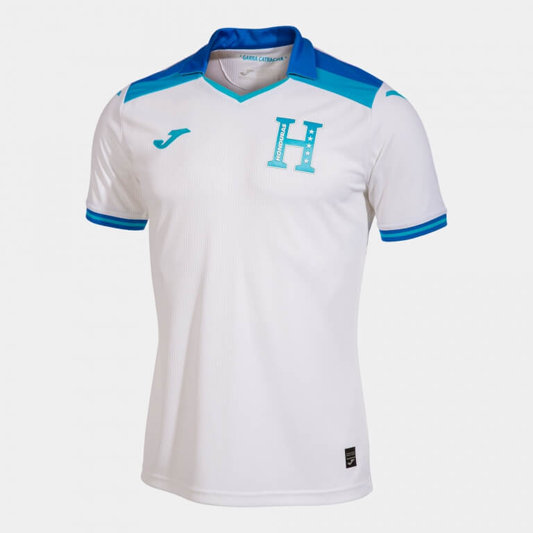 Joma 2023-24 Honduras Home Jersey - White-Blue (Lateral - Side 1)